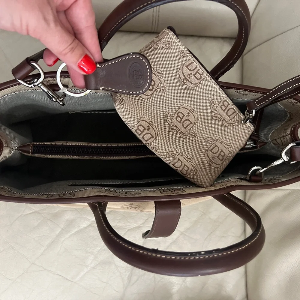 Rooney & Bourke Donegal Crest double handle satchel Dooney & Bourke
